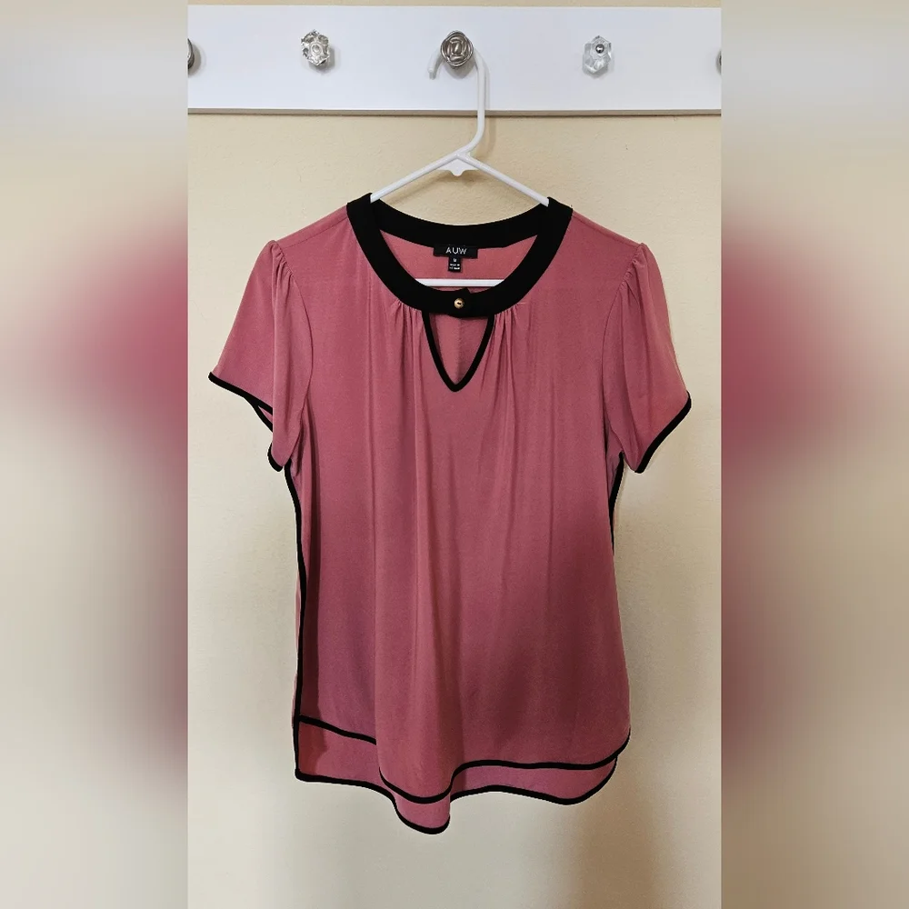 Pink Women's Blouse Size M